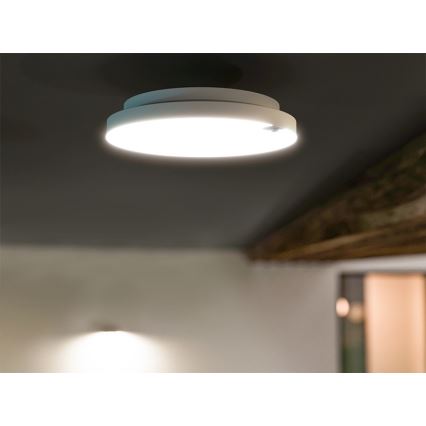 LED Dimmable Ceiling Light with Motion and Dusk Sensor LED/6/12/18W/230V dia. 23 cm