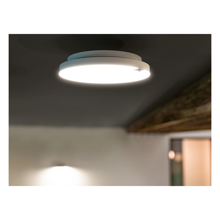LED Dimmable ceiling light with motion and dusk sensor OLDA LED/6/12/18W/230V Ø 23 cm