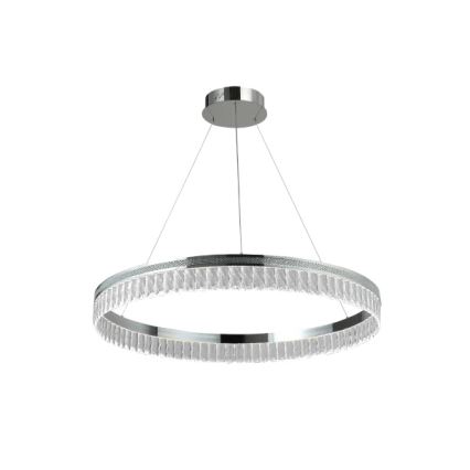 Dimmable LED Crystal Chandelier Suspended on Cable THALIA LED/55W/230V 3000–6000K Ø 80 cm + Remote Control