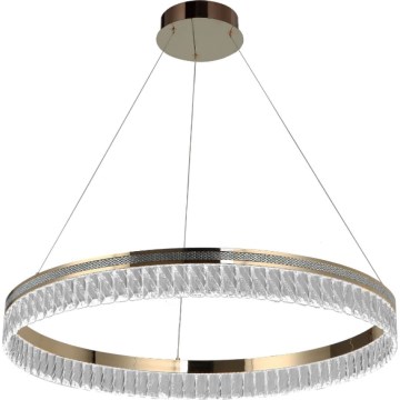 Dimmable LED Crystal Chandelier Suspended on Cable THALIA LED/55W/230V 3000-6000K Ø 80 cm + Remote Control