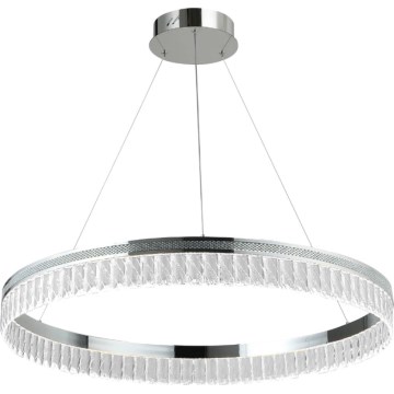 Dimmable LED Crystal Chandelier Suspended on Cable THALIA LED/55W/230V 3000–6000K Ø 80 cm + Remote Control