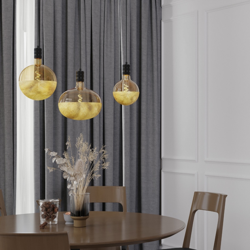 Dimmable LED Filament Bulb E27, 4W, 230V, 1800K, Gold-Tipped, CRI 90