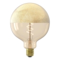 Dimmable LED Filament G125 Bulb with Cap E27/4W/230V 1800K Gold CRI 90