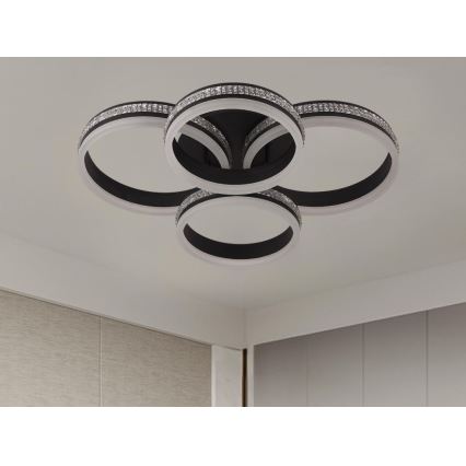 Dimmable LED Flush-Mount Ceiling Light LED/150W/230V 3000-6500K + Remote Control