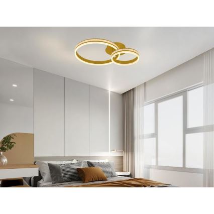 Dimmable LED flush-mount chandelier LED/110W/230V 3000–6500K + remote control