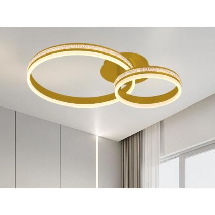 Dimmable LED flush-mount chandelier LED/110W/230V 3000–6500K + remote control