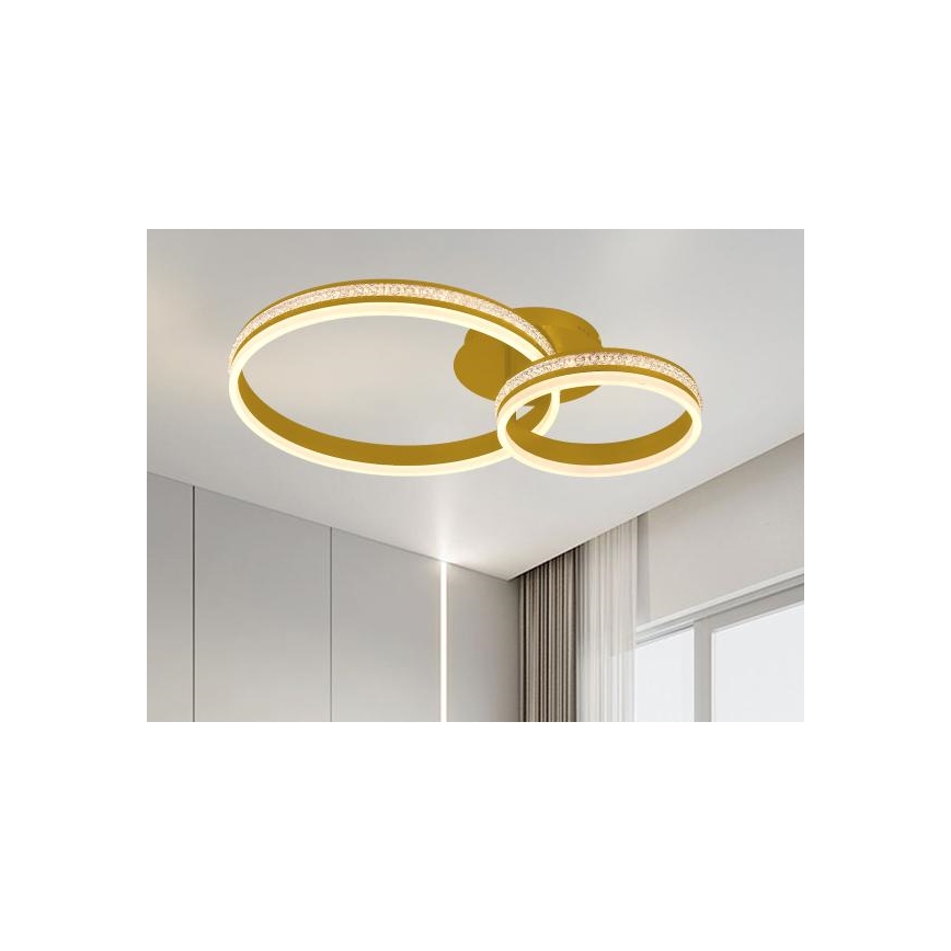 Dimmable LED flush-mount chandelier LED/110W/230V 3000–6500K + remote control