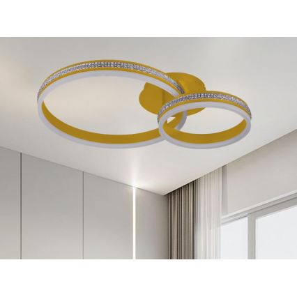 Dimmable LED flush-mount chandelier LED/110W/230V 3000–6500K + remote control
