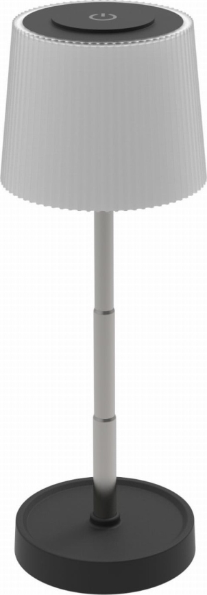 Dimmable LED Outdoor Rechargeable Table Lamp LED/2W/5V IP44 1200 mAh Gray