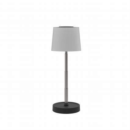 Dimmable LED Outdoor Rechargeable Table Lamp LED/2W/5V IP44 1200 mAh Gray