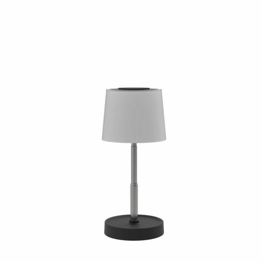 Dimmable LED Outdoor Rechargeable Table Lamp LED/2W/5V IP44 1200 mAh Gray