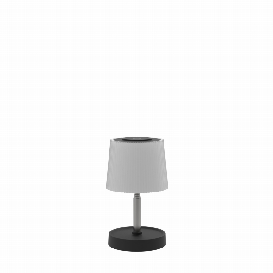 Dimmable LED Outdoor Rechargeable Table Lamp LED/2W/5V IP44 1200 mAh Gray