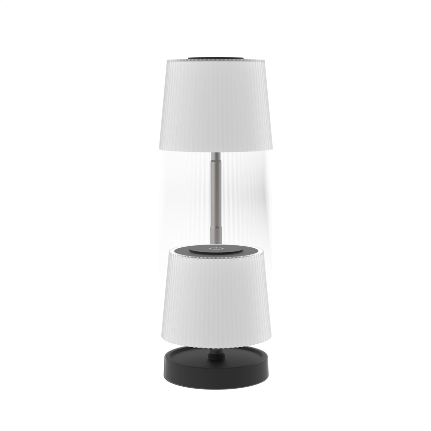 Dimmable LED Outdoor Rechargeable Table Lamp LED/2W/5V IP44 1200 mAh Gray