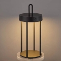 Dimmable LED outdoor rechargeable touch-operated table lamp GENTLE LED/1,5W/3,7V 3000 mAh IP44 black