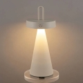 Dimmable LED outdoor rechargeable touch table lamp HALO LED/1.5W/3.7V 3000 mAh IP44 gray