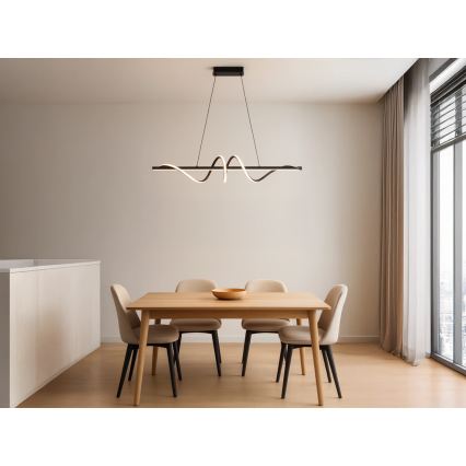 Dimmable LED pendant light on cable, 50W, 230V, 3000–6500K, 100 cm, with remote control