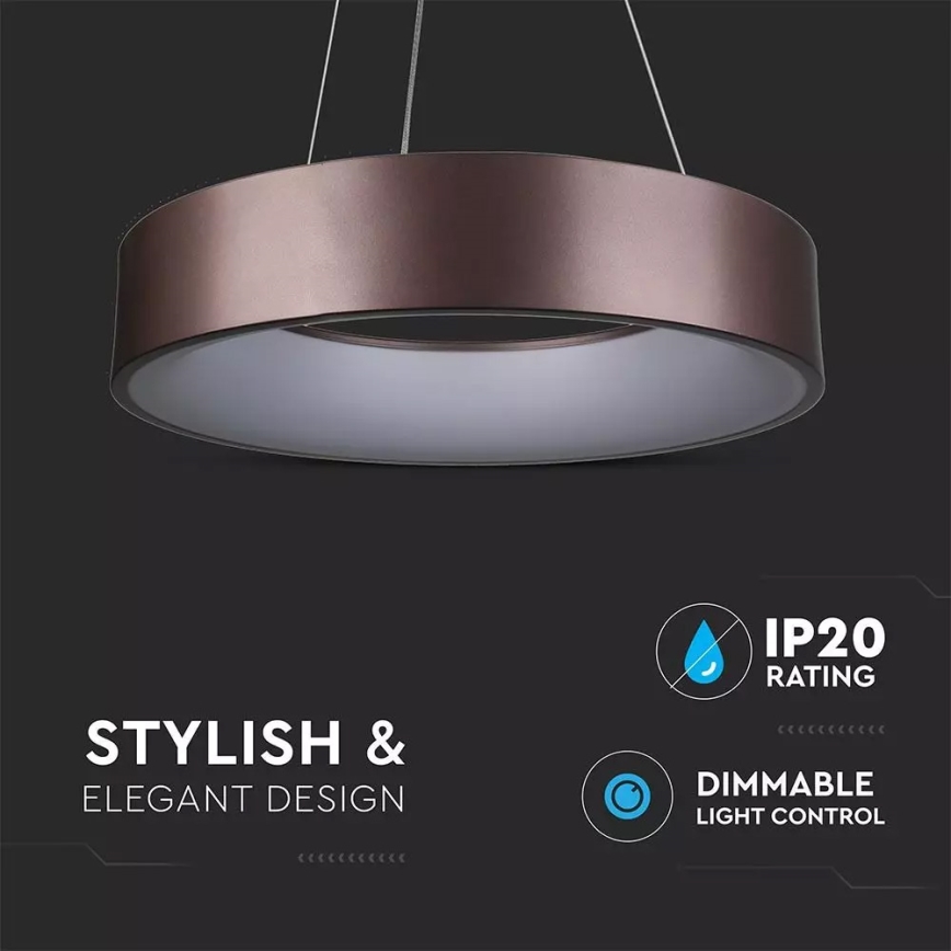Dimmable LED pendant light on cable LED/30W/230V