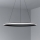 Dimmable LED pendant light suspended on cable, 55W/230V, 3000–6500K, Ø 60 cm + remote control