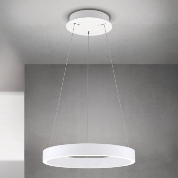 Dimmable LED Pendant on Cable KOLK LED/40W/230V 2700/3000/4000K Ø 40 cm white