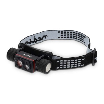 Dimmable LED Rechargeable Aluminum Headlamp LED/10W/5V 2200 mAh IPX8 Black