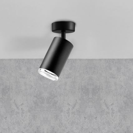 LED RGBW Dimmable Bathroom Spotlight TURYN 1xGU10/6.5W/230V 2700–6500K Wi‑Fi IP44 Black