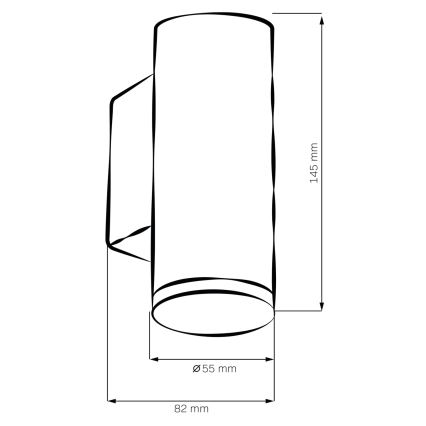 Dimmable LED RGBW Bathroom Wall Light TURYN 1xGU10/6.5W/230V 2700-6500K Wi-Fi IP44 White