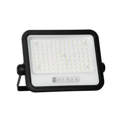 Dimmable LED Solar Floodlight LED/200W/3,2V 2000-8000K IP65 10000 mAh Black + Remote Control