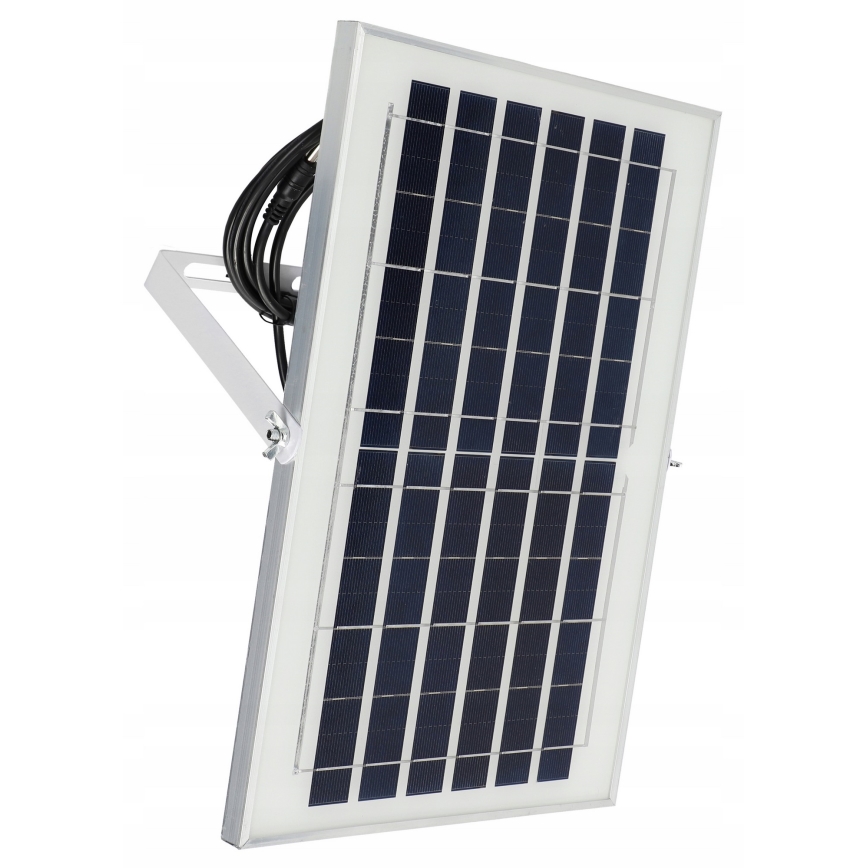 LED Dimmable Solar Floodlight LED/50W/3.2V 5000K 6000 mAh IP65 Black + Remote Control