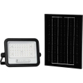 Dimmable LED Solar Floodlight LED/100W/3.2V 2000-8000K IP65 5000 mAh Black + Remote Control