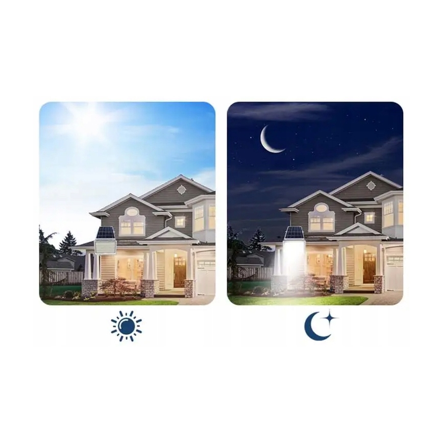 Dimmable LED Solar Floodlight LED/100W/3.2V 5000K 10500 mAh IP65 Black with Remote Control