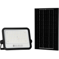 Dimmable LED Solar Floodlight LED/200W/3,2V 2000-8000K IP65 10000 mAh Black + Remote Control