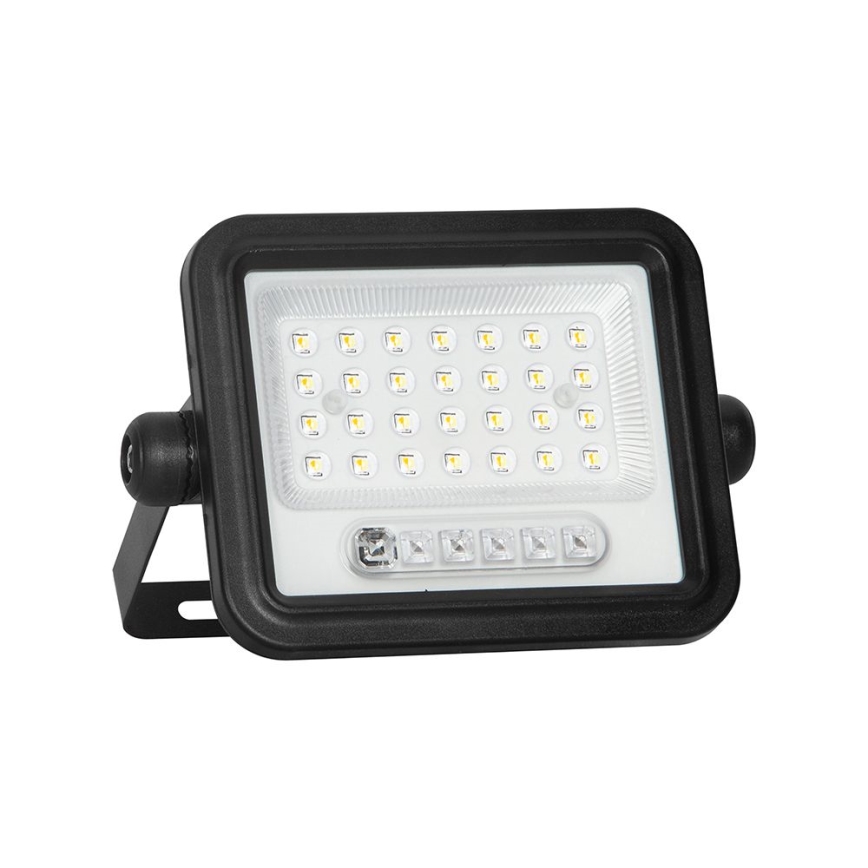 Dimmable Solar LED Floodlight, 50W, 3.2V, 2000-8000K, IP65, 3800 mAh, black + remote control