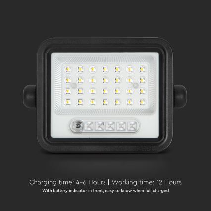 Dimmable Solar LED Floodlight, 50W, 3.2V, 2000-8000K, IP65, 3800 mAh, black + remote control