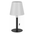 Dimmable LED Solar Lamp LED/2W/5V USB 1200 mAh IP44 White/Black