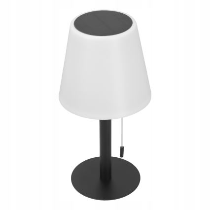 Dimmable LED Solar Lamp LED/2W/5V USB 1200 mAh IP44 White/Black