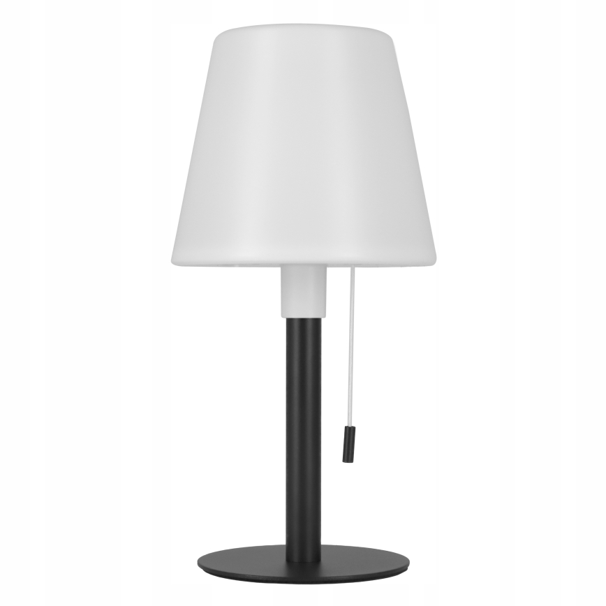 Dimmable LED Solar Lamp LED/2W/5V USB 1200 mAh IP44 White/Black