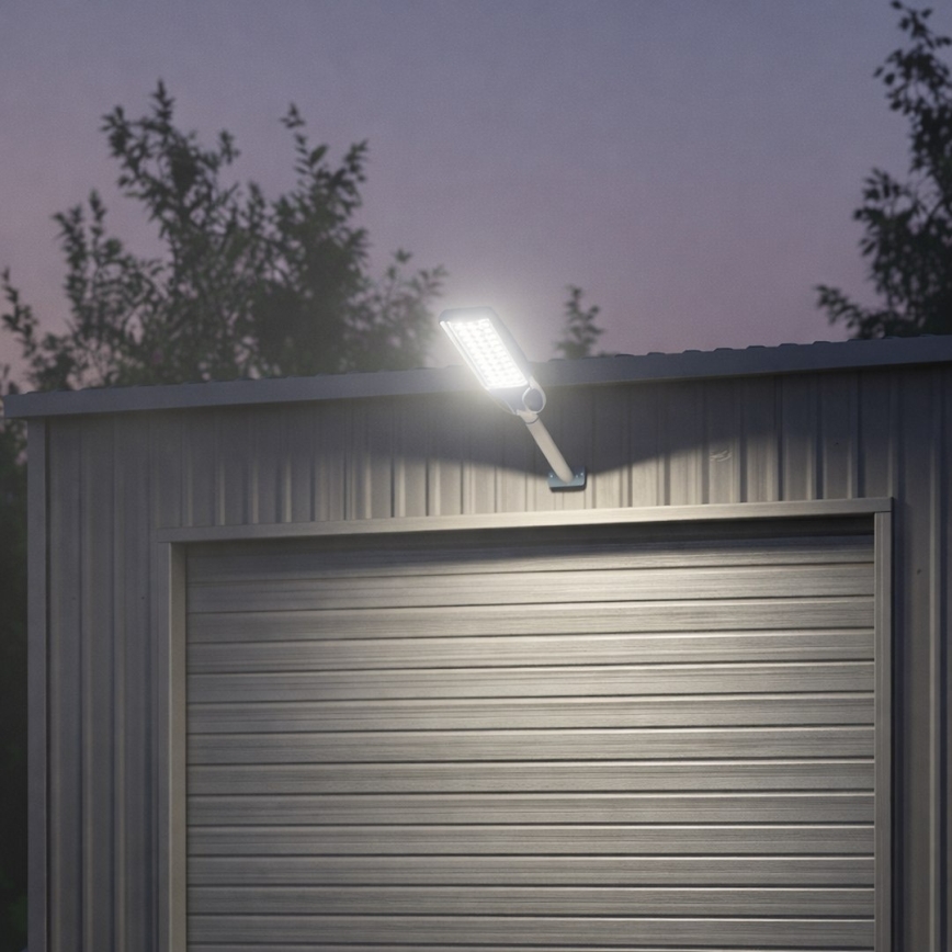 Dimmable LED Solar Street Light with Sensor VENICE LED/100W/3,2V 6000 mAh IP65 Black + Remote Control