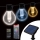 Dimmable LED Solar String Lights 15xLED/1.5W/3.7/5V 2700-10000K 2200 mAh 9 m IP65 Black + Remote Control