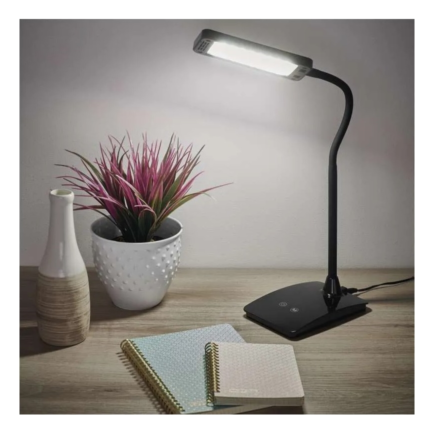Dimmable LED Table Lamp EDDY LED/6W/230V 3000/4500/6800K Black
