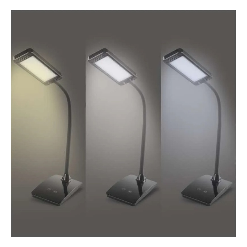 Dimmable LED Table Lamp EDDY LED/6W/230V 3000/4500/6800K Black
