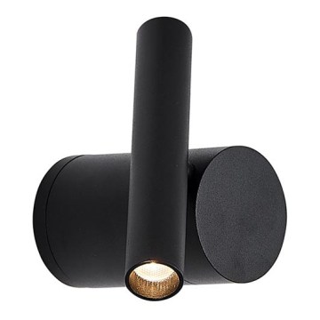 Dimmable LED wall-mounted spotlight PLANET LED/4W/230V black