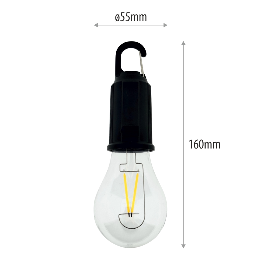 Dimmable Outdoor Rechargeable Hanging LED Light LED/3W/5V 400 mAh IP44