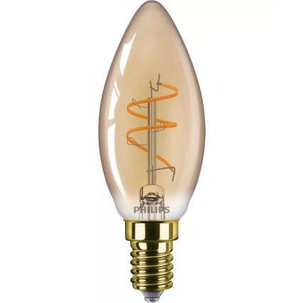 Dimmable LED bulb VINTAGE Philips B35 E14, 3.1 W, 230 V, 2200 K, CRI 90