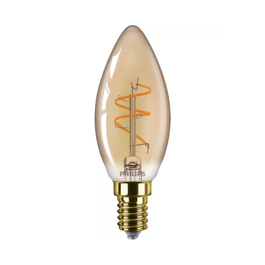 Dimmable LED bulb VINTAGE Philips B35 E14, 3.1 W, 230 V, 2200 K, CRI 90