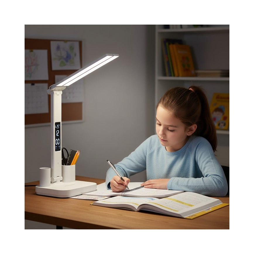 LED Dimmable Rechargeable Desk Lamp NOBLITE P LED/5W/5V 3000/4000/6000K 2200 mAh white