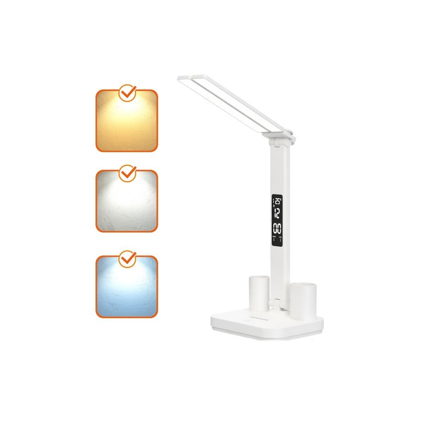 LED Dimmable Rechargeable Desk Lamp NOBLITE P LED/5W/5V 3000/4000/6000K 2200 mAh white