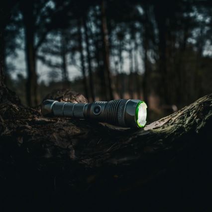 Dimmable rechargeable LED flashlight with power bank function LED/30W/5V IPX7 3000 lm 4000 mAh