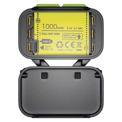 Dimmable rechargeable LED headlamp/3xAAA/1000 mAh 3.7V