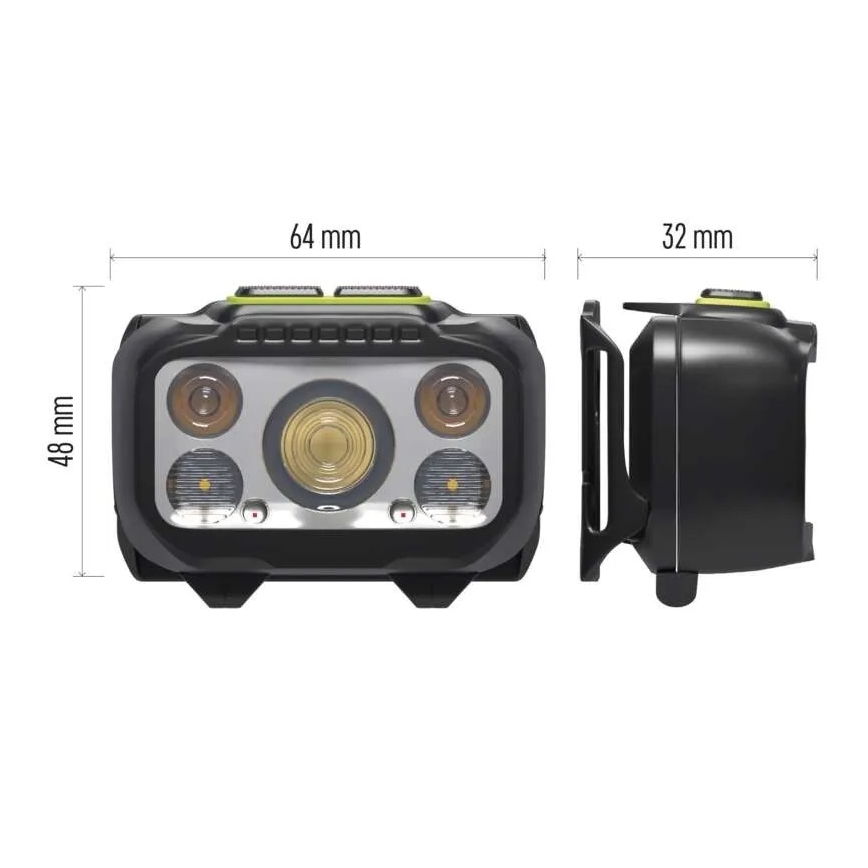 Dimmable rechargeable LED headlamp/3xAAA/1000 mAh 3.7V