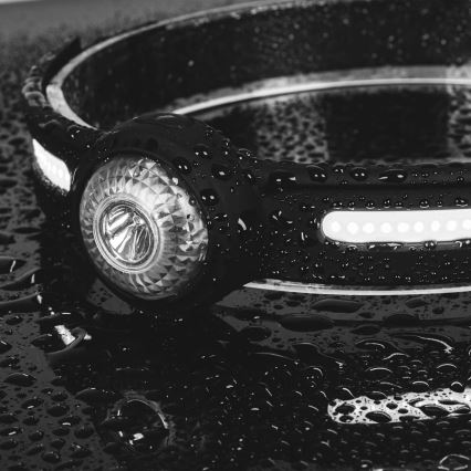 Dimmable LED Rechargeable Headlamp with Red Light — 5V, IPX4, 550 lm, 600 mAh